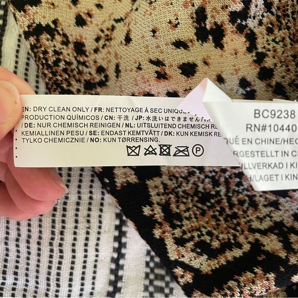 J.O.A. Snakeskin Knit Strapless Dress or Midi Skirt size Small Y2K Animal Print - Picture 6 of 8